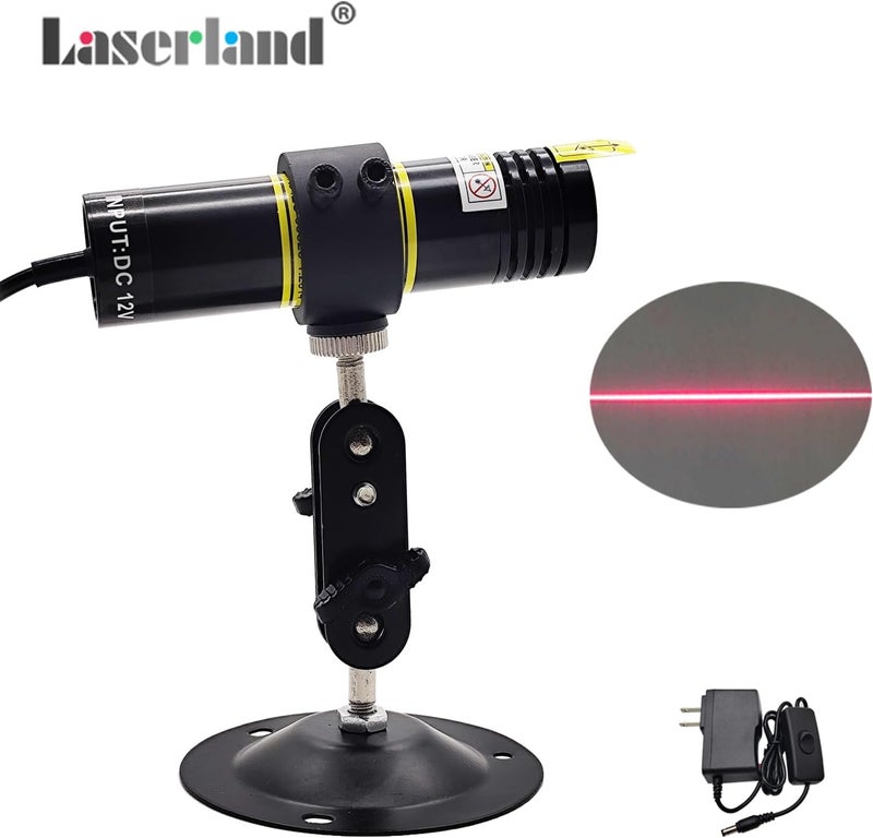 Laserlands Water Resistant Red Light Line Generator Projector for Stone Wood Feather Alingment 12V 24V Dia. 26mm - Image 3